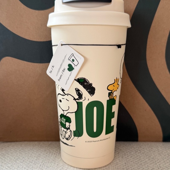 New Peanuts Joe Kind Snoopy Starbucks Stainless Steel and Plastic Tumbler - Picture 3 of 8